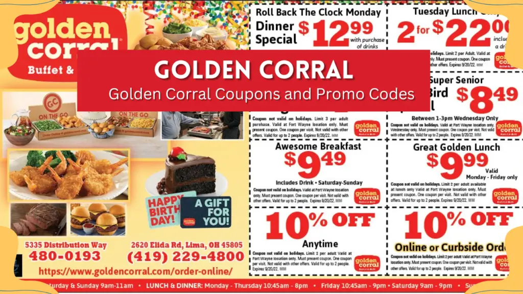 Golden Corral Weekend Specials 2024: Deals & Buffets