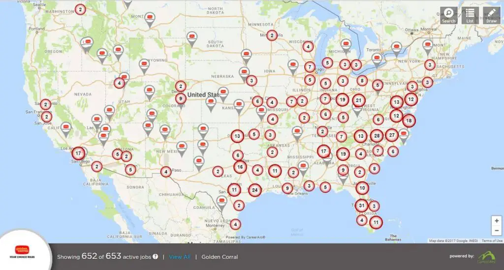 Golden Corral Locations