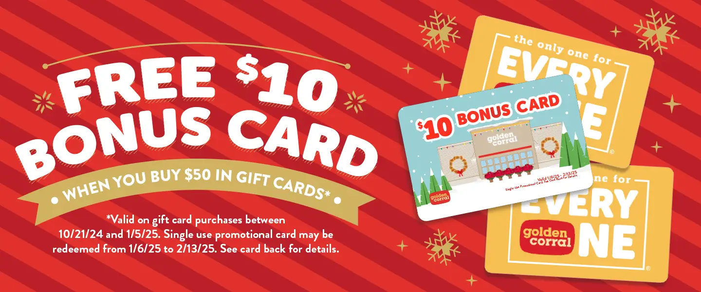 Golden Corral Holiday Gift Card offer