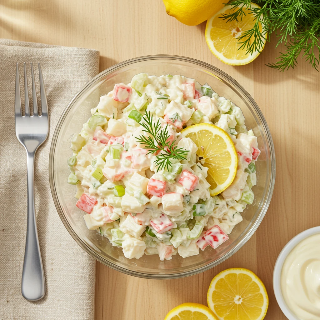 How to Serve Crab Salad